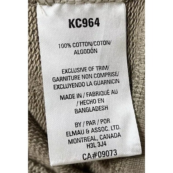 Y2K KANGOL Pullover Sweatshirt Embroidered Logo Beige Mens Large - Picture 4 of 6